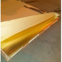 Лист латунный ГПРХХ 10x1200x2000 мм Л90 ГОСТ 2208-2007