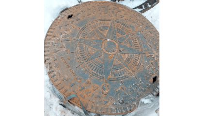 люк чугунный С (В125) круглый 550 мм ВЧ45 купить в Москве