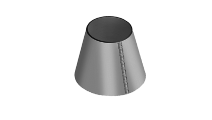 обечайку стальную коническую 3000x2120x22 мм Ст20 купить в Москве