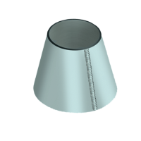 Обечайка оцинкованная коническая 1120x720x8 мм 10Г2 ГОСТ 14249-89