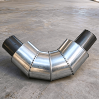 Отвод оцинкованный в ППУ изоляции 90° 32x3 мм ГОСТ 30732-2020