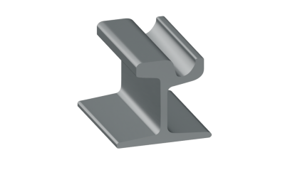 рельсы РТ58 стальные трамвайные 12 м Э76 купить в Москве