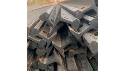 рельсы Р24 стальные узкоколейные 7 м Э76 купить в Москве