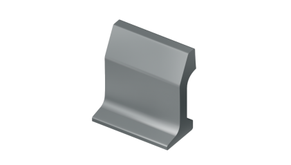 рельсы РК50 стальные контррельсовые 3 м Э76Т купить в Москве