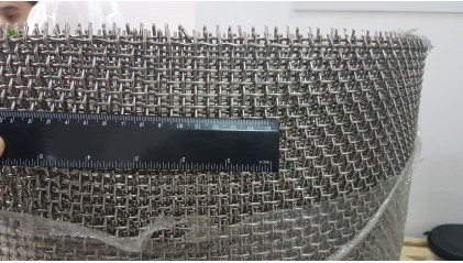 сетку нержавеющую рифленую (канилированную) 40x40 6 мм 12Х18Н10Т купить в Москве