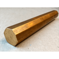 Шестигранник бронзовый 12 мм БрНХК ГОСТ 1628-2019