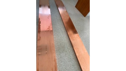 Шина медная 45x0,5 мм М2 фото шину медную 45x0,5 мм М2 купить в Москве