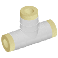 Скорлупа ППУ-ОЦ для тройника 57x57 мм ГОСТ 30732-2020