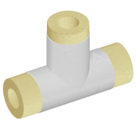 Тройник теплоизоляционный минераловатный оцинкованный 1020x1020 мм ГОСТ 30732-2020