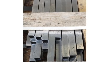 трубу алюминиевую профильную квадратную 120x120 2 мм АМг5 купить в Москве