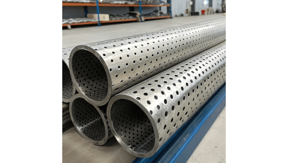 трубу нержавеющую перфорированную бесшовную 140x4 мм AISI 409 купить в Москве