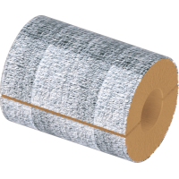 Цилиндр теплоизоляционный базальтовый вырезной фольгированный 720x40x1000 мм НГ Ц 100 ГОСТ 23208-2022