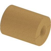 Цилиндр теплоизоляционный базальтовый вырезной без покрытия 630x30x1000 мм НГ Ц 100 ГОСТ 23208-2022