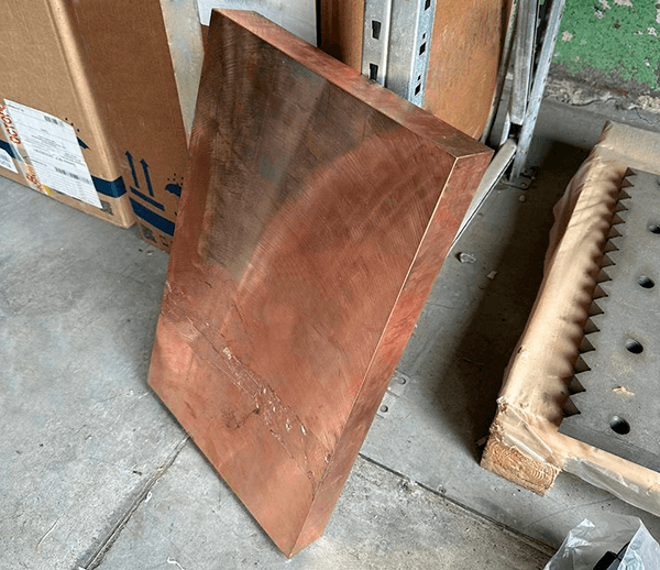 Плита медная 100x1200 мм М1 ГОСТ 1173-2006 фото